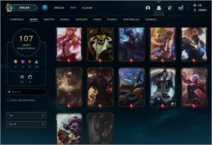 CONTA LOL NVL 253,ALL CHAMPS,108 SKINS - League of Legends