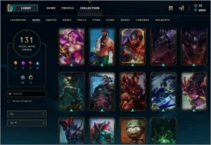 Conta LoL 121 - Campeões e 131 Skins - League of Legends