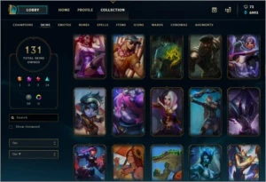 Conta LoL 121 - Campeões e 131 Skins - League of Legends