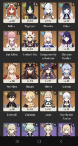 Yelan C6+ Furina C2+ Xilonen C2+Hutao C2+ Nilou C2++ - Genshin Impact