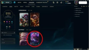 Conta League of Legends de 2012 LOL