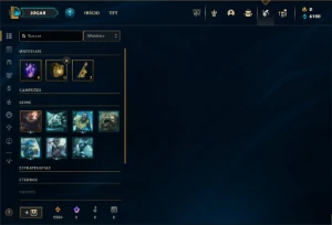 Prata 3 com 30 Champs e 1 Skin + 7 Fragmentos - League of Legends LOL