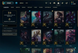 Prata 3 com 30 Champs e 1 Skin + 7 Fragmentos - League of Legends LOL