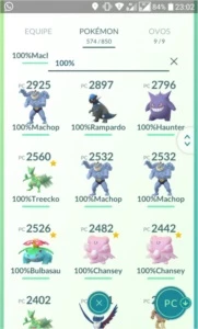 Conta nv40 com Lendários e Lendários Shiny. - Pokémon