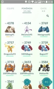 Conta nv40 com Lendários e Lendários Shiny. - Pokémon
