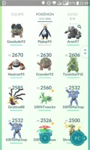 Conta nv40 com Lendários e Lendários Shiny. - Pokémon