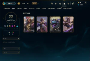 Unranked com 140 Champs e 33 Skins ( ADC / MID ) - League of Legends LOL