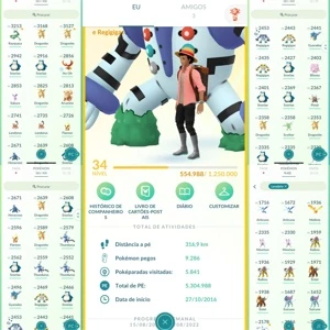 Conta Pokemon Go Nível 34 - Pokémon