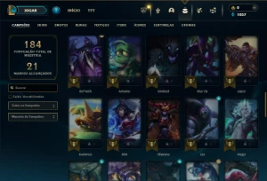 Platina 4 com 65 Champs e 18 Skins - League of Legends LOL