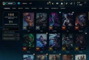 Platina 4 com 65 Champs e 18 Skins - League of Legends LOL