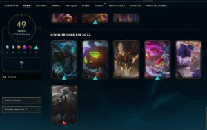 [Entrega Automática] Lol Ferro, 49 Skins, 1 Lendária, 8K Ea - League of Legends