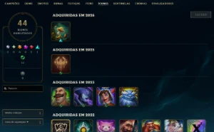 [Entrega Automática] Lol Ferro, 49 Skins, 1 Lendária, 8K Ea - League of Legends