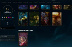 [Entrega Automática] Lol Ferro, 49 Skins, 1 Lendária, 8K Ea - League of Legends