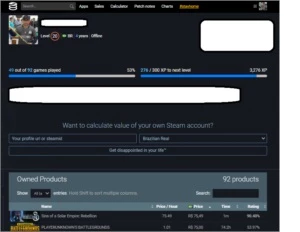 Conta Steam(Preço negociável)