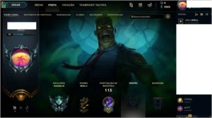 CONTA DE LOL - PLAT 3 - 11 SKINS - 45 CAMPEOES - League of Legends