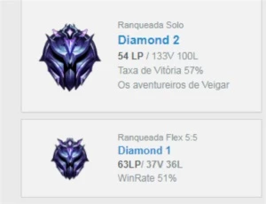 CONTA D2 MAIN EVE KAYN LILLIA - League of Legends LOL
