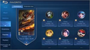 Conta mobile legends