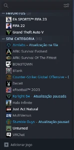 Conta Steam Com Fifa23, Gta 5, Fifa 22, Ark