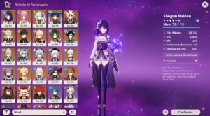 [AR60] Conta ENDGAME-Banner garantido com 25 T5/12 armas T5! - Genshin Impact