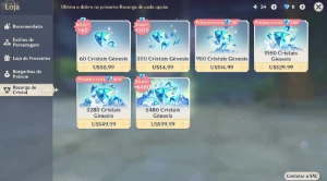 [AR60] Conta ENDGAME-Banner garantido com 25 T5/12 armas T5! - Genshin Impact