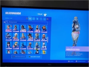 Conta fortnite s3  com 127 skins + salve o mundo