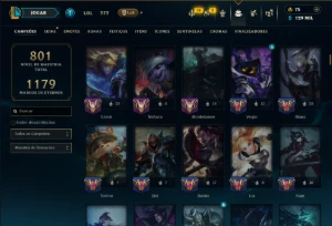Unranked com TODOS os Champs e 191 Skins ( ADC / JG ) - League of Legends LOL