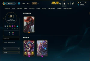 Unranked com TODOS os Champs e 191 Skins ( ADC / JG ) - League of Legends LOL