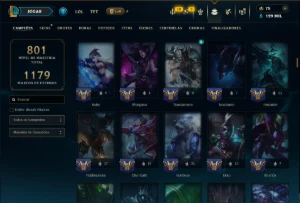 Unranked com TODOS os Champs e 191 Skins ( ADC / JG ) - League of Legends LOL