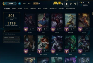 Unranked com TODOS os Champs e 191 Skins ( ADC / JG ) - League of Legends LOL