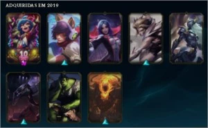 Conta de LOL,Lv 151,prata 2,Com 73 skins - League of Legends