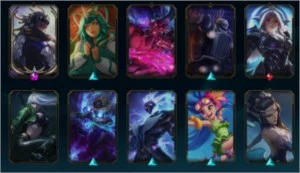 Conta de LOL,Lv 151,prata 2,Com 73 skins - League of Legends