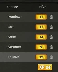 DOFUS - CONTA COM 5 PERSONAGENS ÔMEGA (200+)