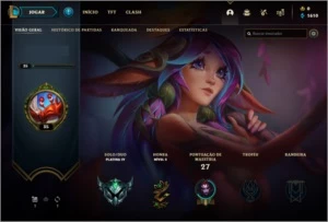 CONTA PLATINA SMURF COM O WR ALTO - League of Legends LOL