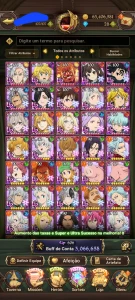 Conta Com Escanor 4/6 E Meli Traidor 6/6 - Seven Deadly Sins