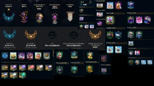 conta lol com varias skins bonitas mmr ouro/platina - League of Legends