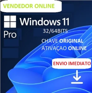 Licença Windows 11 Pro Chave Original Ativa Online - Softwares e Licenças