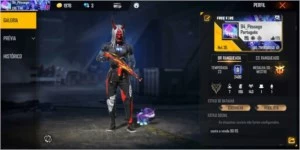 conta com angelical, capetao e mestre - Free Fire