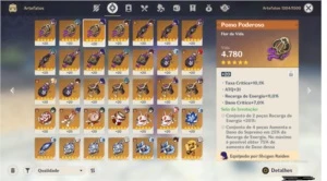 Conta Genshin Eula+Pinhos/Itto/Albedo/Kazuha - Genshin Impact