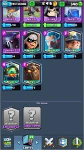 CLASH ROYALE LEVEL 10 COM 5 LENDÁRIAS
