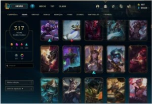 Conta lol com mais de 6000 gasto e de valorant com 300 gasto - League of Legends