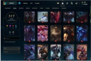 Conta lol com mais de 6000 gasto e de valorant com 300 gasto - League of Legends