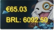 Conta lol com mais de 6000 gasto e de valorant com 300 gasto - League of Legends