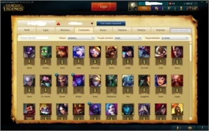 Conta League Of Legends - 85 Champions - 5900 Ip - 50 Skins LOL
