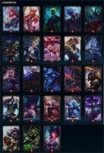 💎 CONTA MONO AHRI COM TODAS SKINS~CROMAS~BORDAS~ICONES💎 - League of Legends: Wild Rift LOL WR