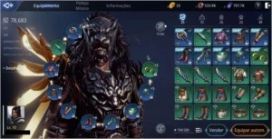 V>Conta mir4 guerreiro lv 70