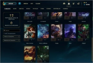 Conta platina 2 com 3 skins e 22 champs - League of Legends LOL