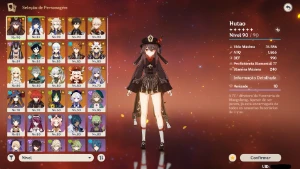AR 59 end game - 19 5 star + 6 armas 5 star + Hutao Yelan - Genshin Impact