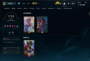 Ouro 4 com TODOS os Champs e 134 Skins ( MAIN JG ) - League of Legends LOL