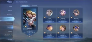 CONTA MLBB +200 SKINS, 79 HEROES, ELO MÁXIMO MÍTICO IV - Mobile Legends