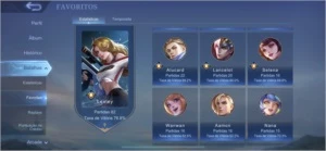 CONTA MLBB +200 SKINS, 79 HEROES, ELO MÁXIMO MÍTICO IV - Mobile Legends